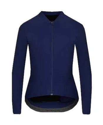 CAFE DU CYCLISTE Audrey Long Sleeve Women Jersey - Navy-Women Long Sleeve Jerseys-