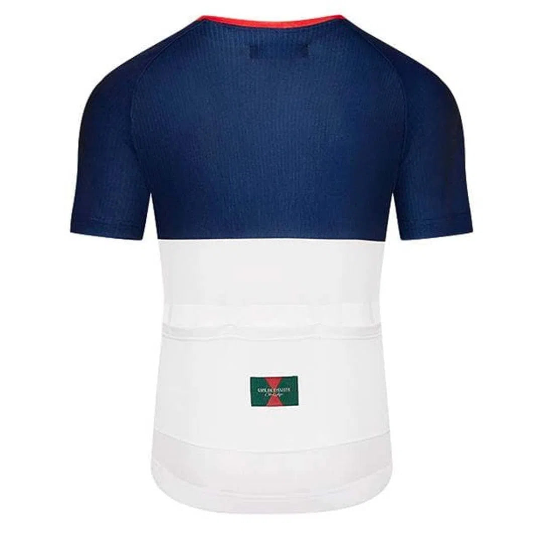 CAFE DU CYCLISTE Betty Gravel Cycling Jersey - Navy/White-Jerseys-