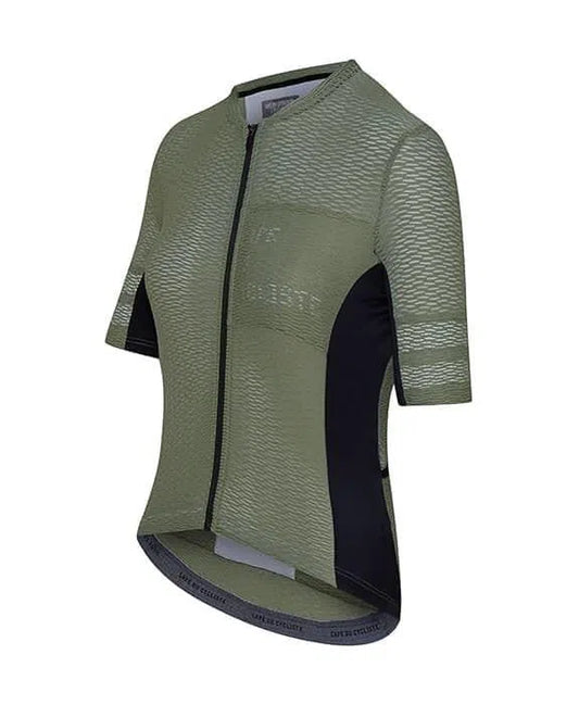 CAFE DU CYCLISTE Christelle Ultralight Cycling Women Jersey - Olive-Women Jerseys-