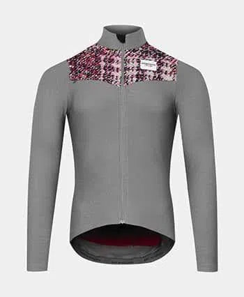 CAFE DU CYCLISTE Clemence Long Sleeve Jersey - Dark Grey-Long Sleeve Jerseys-