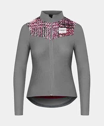 CAFE DU CYCLISTE Clemence Women Long Sleeve Jersey - Dark Grey-Women Long Sleeve Jerseys-