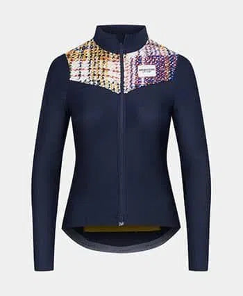 CAFE DU CYCLISTE Clemence Women Long Sleeve Jersey - Navy-Women Long Sleeve Jerseys-