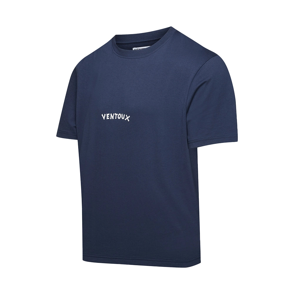 CAFE DU CYCLISTE Col Ventoux T-shirt - Navy-Jerseys-