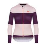 CAFE DU CYCLISTE Constance Women Midweight Long Sleeve Jersey - Quetsche Rosa