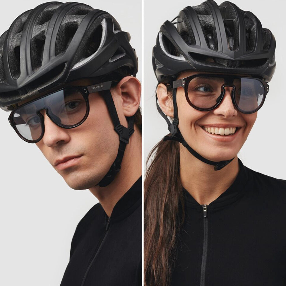 CAFÉ DU CYCLISTE Eyewear Gabin - Black Frame Grey Photocromic Lens-Eyewear-3700955380826