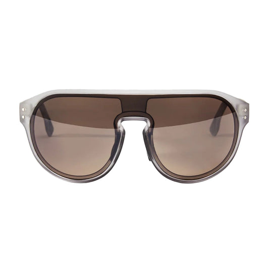 CAFE DU CYCLISTE Eyewear Gabin - Crystal Grey Frame Brown Photocromic Lens-Eyewear-3700955380833