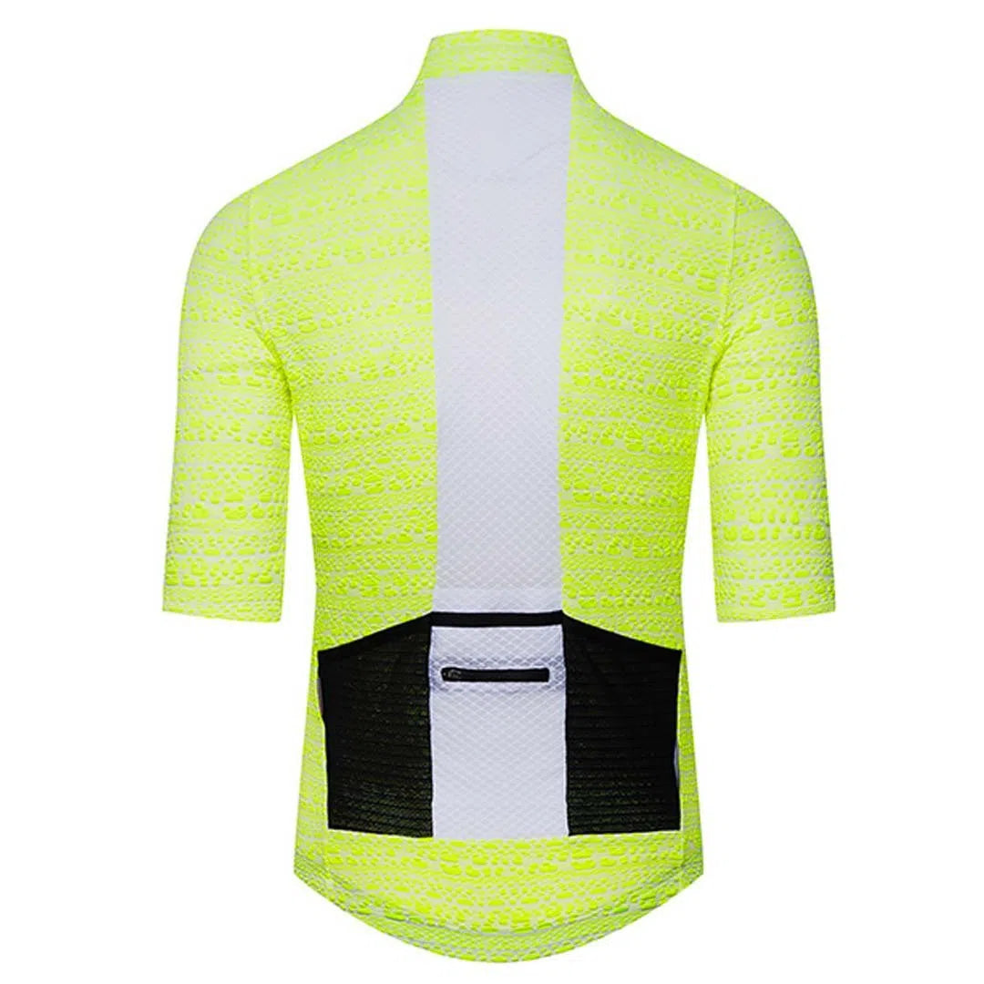 CAFE DU CYCLISTE Francine Jersey Breton - Textured Yellow-Jerseys-