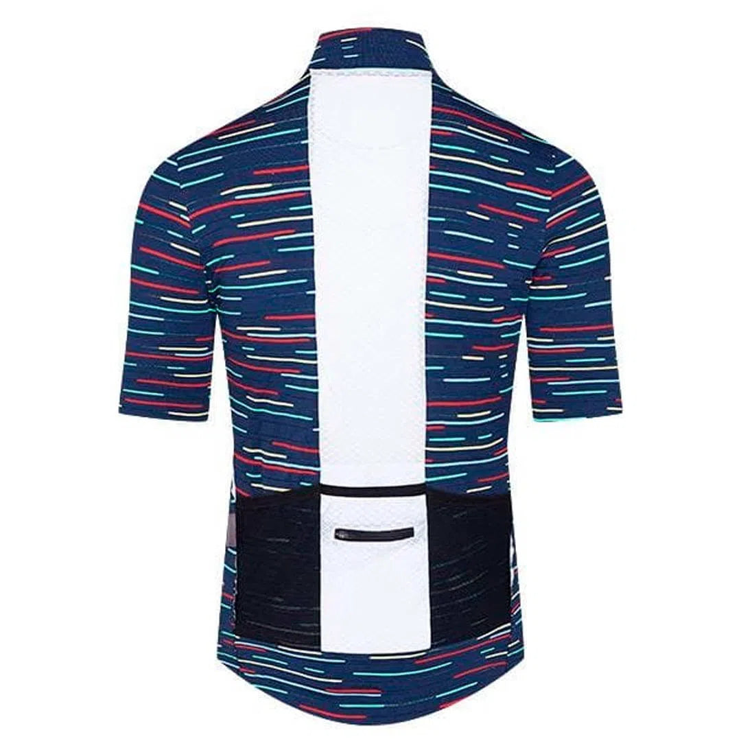 CAFE DU CYCLISTE Francine Jersey - Neon Navy-Jerseys-