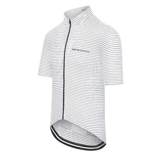 CAFE DU CYCLISTE Francine Jersey - White-Jerseys-