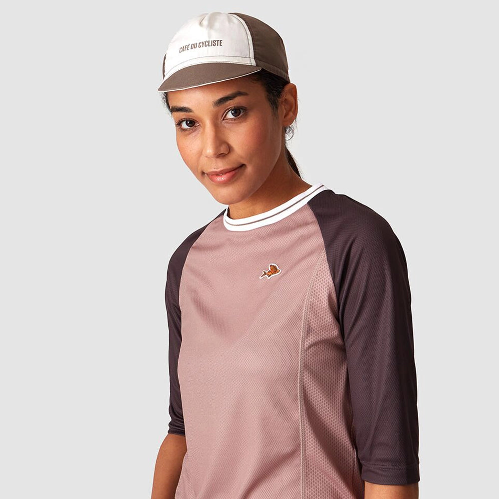 CAFE DU CYCLISTE Gapette Cap - Oyster Grey/White-Caps-3700955406168