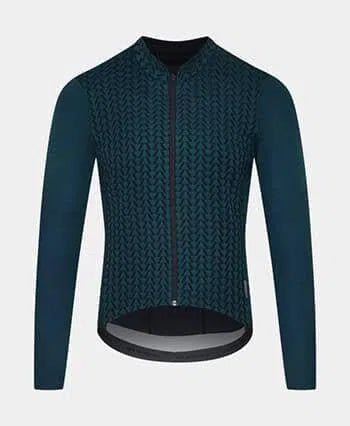 CAFE DU CYCLISTE Irma Woman Long Sleeve Jersery - Alpine Green-Women Long Sleeve Jerseys-