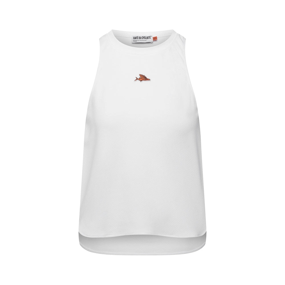 CAFE DU CYCLISTE Julia V2 Technical Training Women Top - White-Women Jerseys-