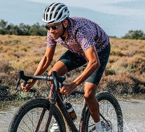 CAFE DU CYCLISTE Laureline Gravel Jersey - Leopard-Jerseys-