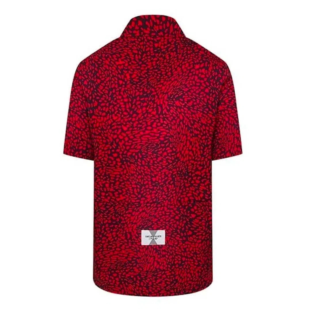 CAFE DU CYCLISTE Laureline Gravel Jersey - Red Panther-Jerseys-