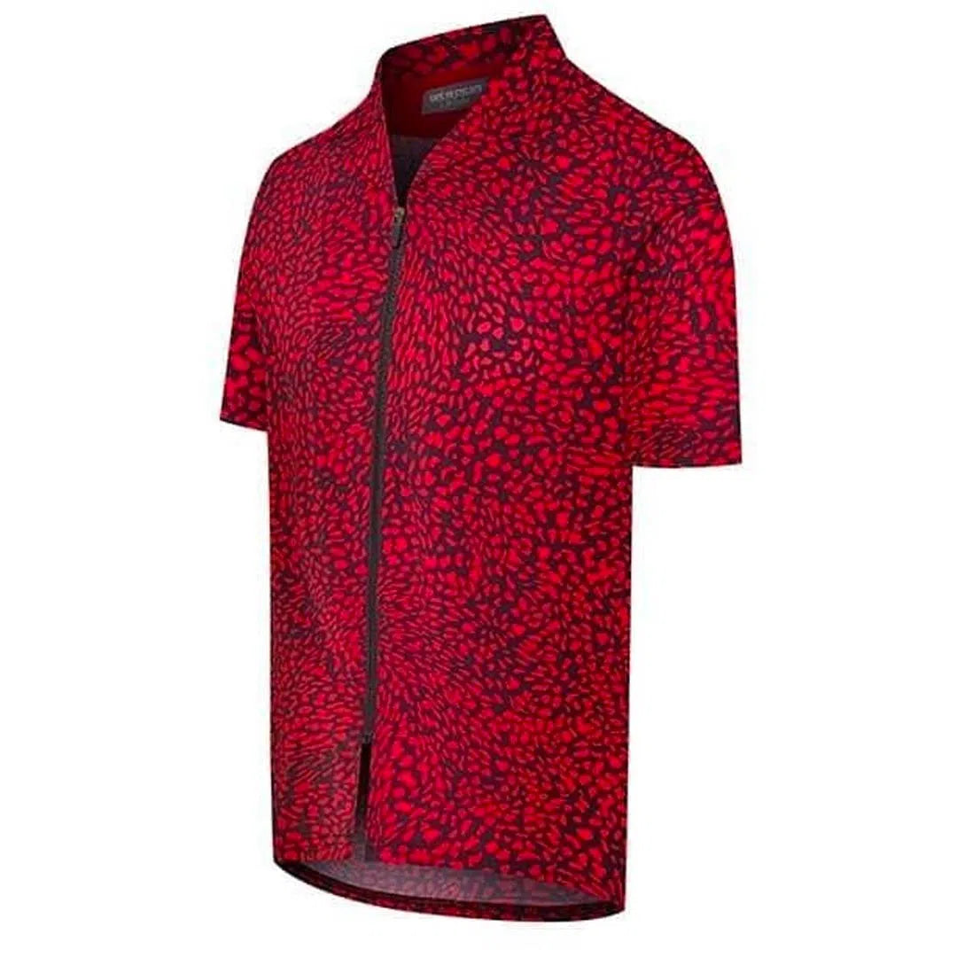 CAFE DU CYCLISTE Laureline Gravel Jersey - Red Panther-Jerseys-