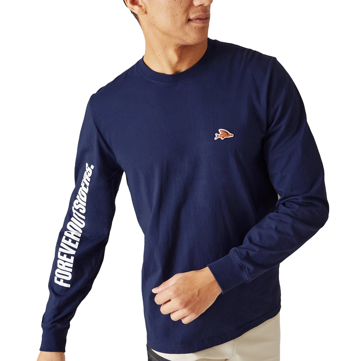 CAFE DU CYCLISTE Maria Long Sleeve Tshirt - Navy