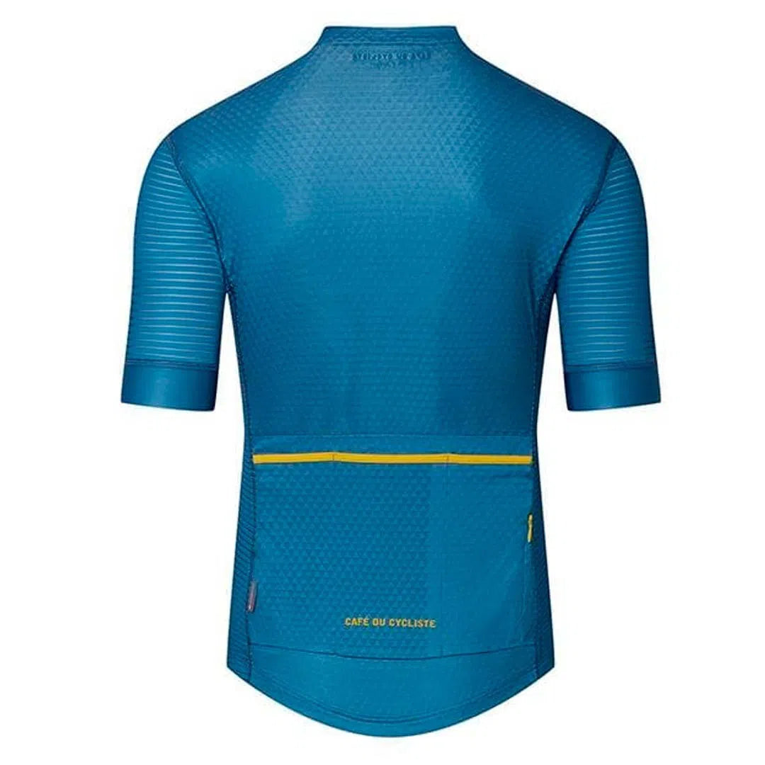 CAFE DU CYCLISTE Micheline Ultralight Cycling Jersey - Blue-Jerseys-