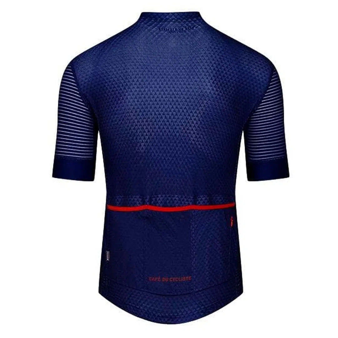 CAFE DU CYCLISTE Micheline Ultralight Cycling Jersey - Solid Navy-Jerseys-