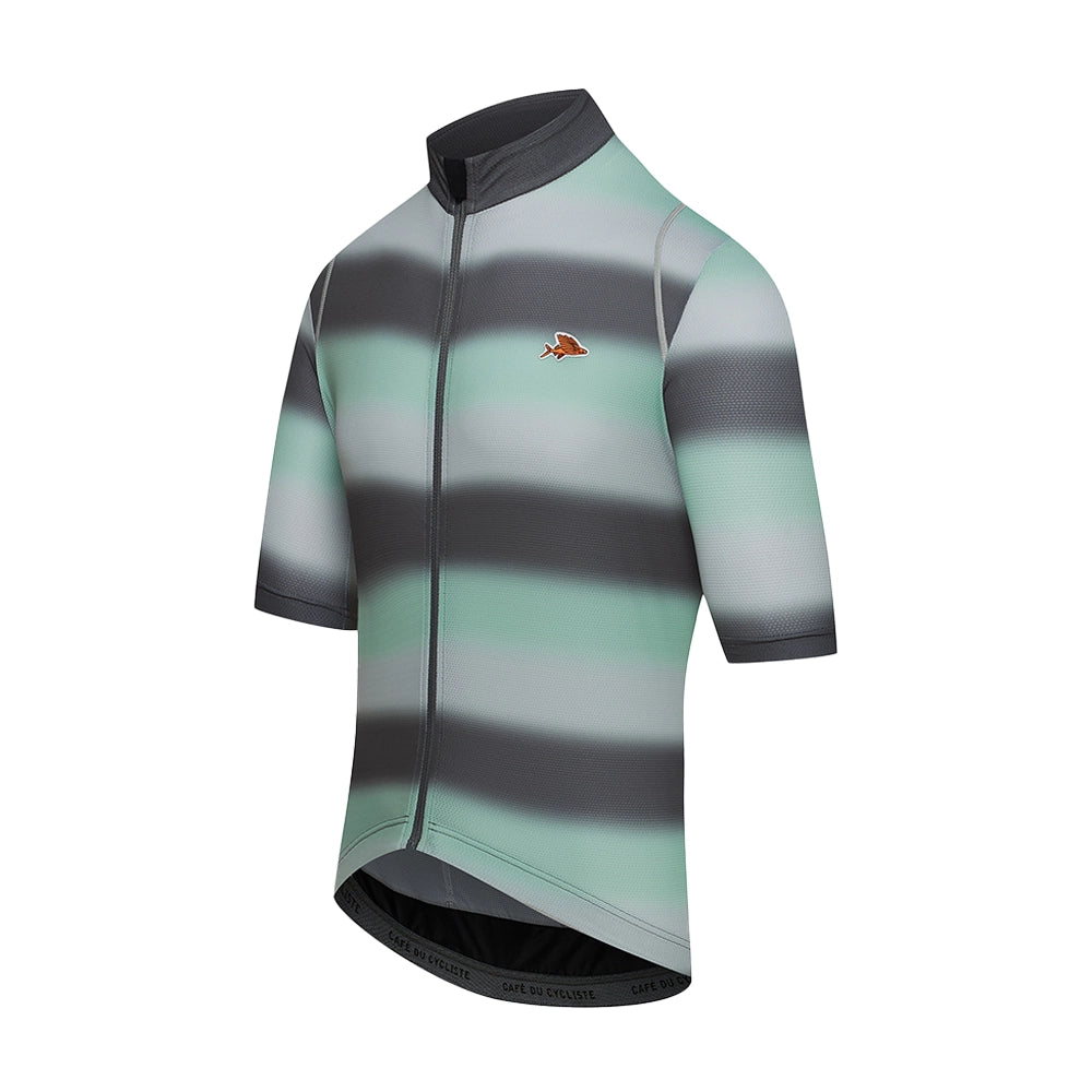 CAFE DU CYCLISTE Mona Cycling Jersey - Athracite Agave-Jerseys-