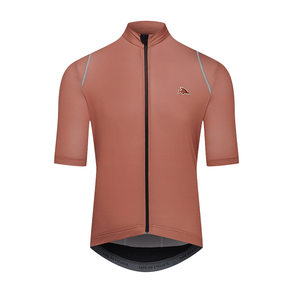 CAFE DU CYCLISTE Mona Cycling Jersey - Cashew-Jerseys-