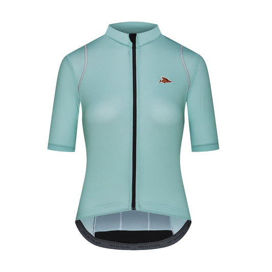 CAFE DU CYCLISTE Mona Women Cycling Jersey - Agave Green-Women Jerseys-