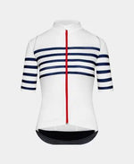 CAFE DU CYCLISTE Mona Women Cycling Jersey - White Classic-Women Jerseys-3700955353370