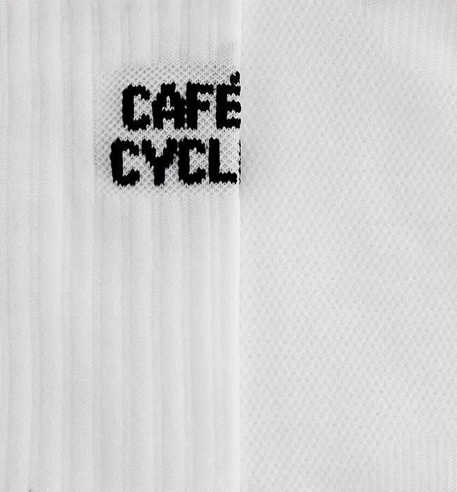 CAFE DU CYCLISTE Socks - White-Cycling Socks-