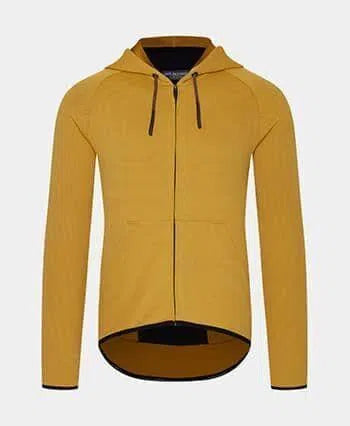 CAFE DU CYCLISTE Solenne Gravel Hoodie - Amber-Long Sleeve Jerseys-