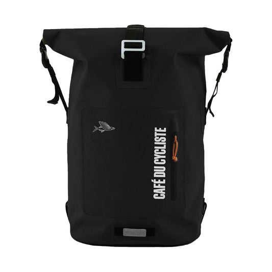 CAFE DU CYCLISTE Waterproof Backpack - Black-Backpacks-3700955401835