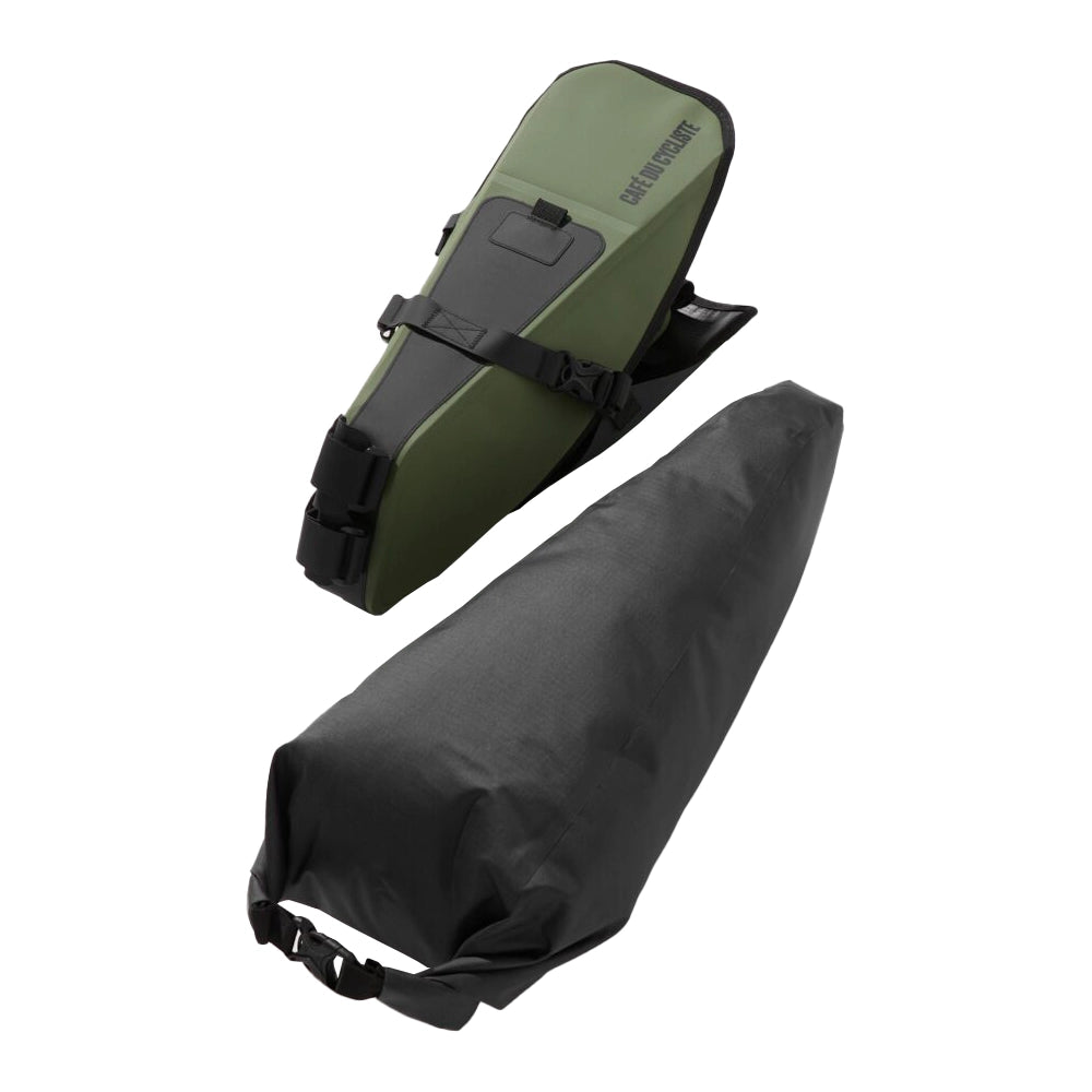 CAFE DU CYCLISTE Waterproof Bike Packing Saddle Bag - Khaki-Saddle Bags-3700955398166