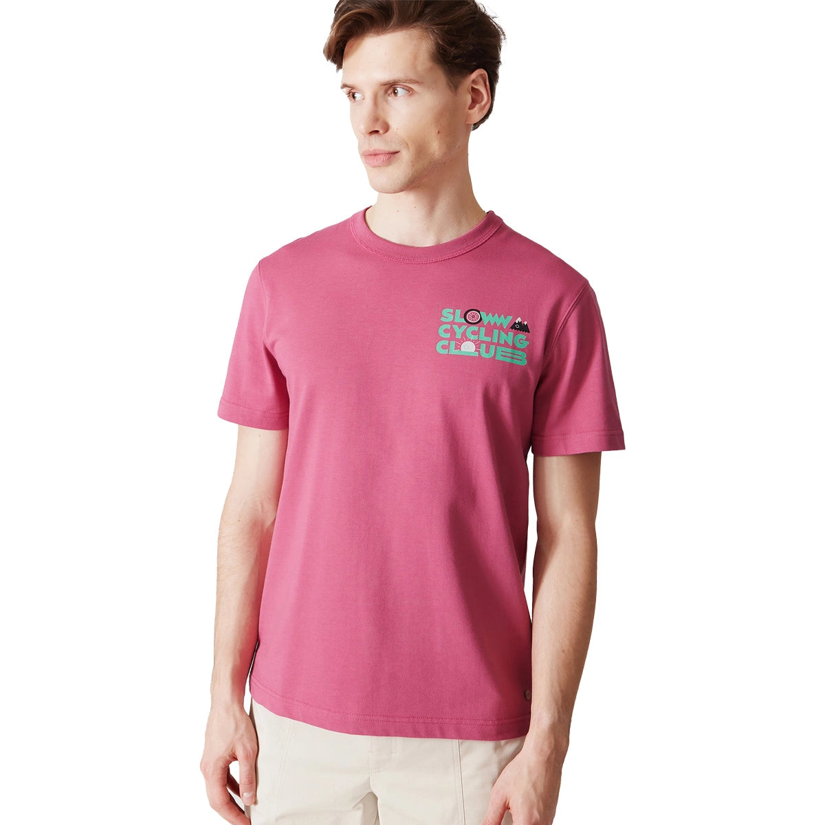 CAFE DU CYCLISTE X FAGUO Lugny Tshirt - Slow Pink