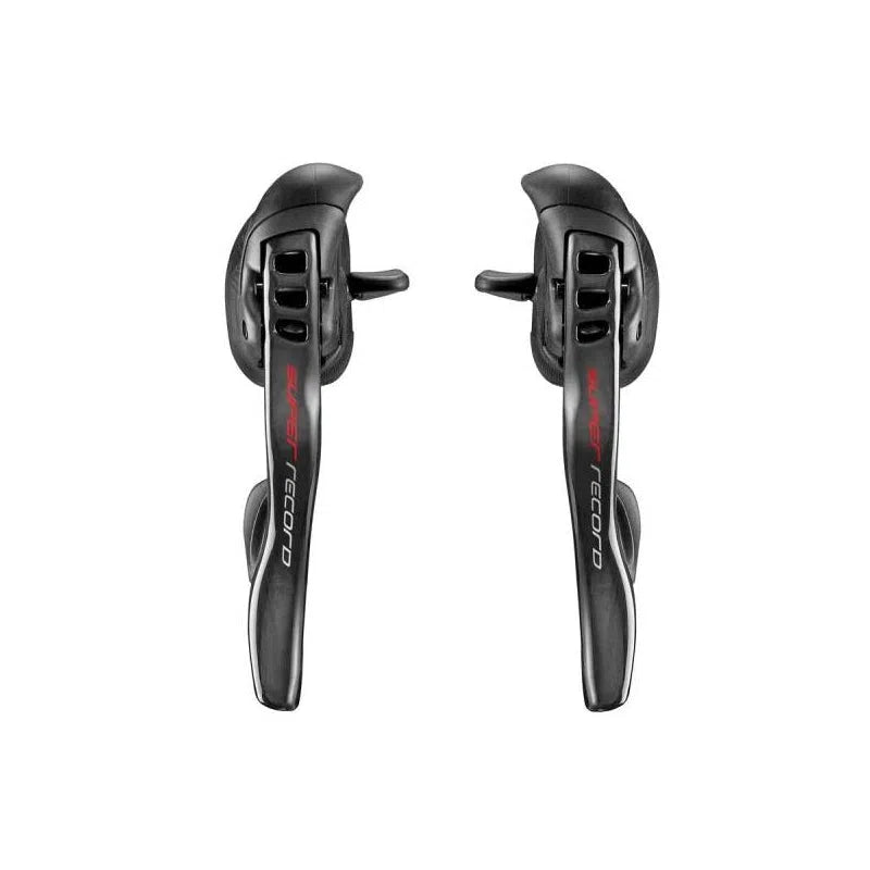 CAMPAGNOLO Super Record Ergopower 2x12s Shifters/Levers - Black-Shifters-8053340450129