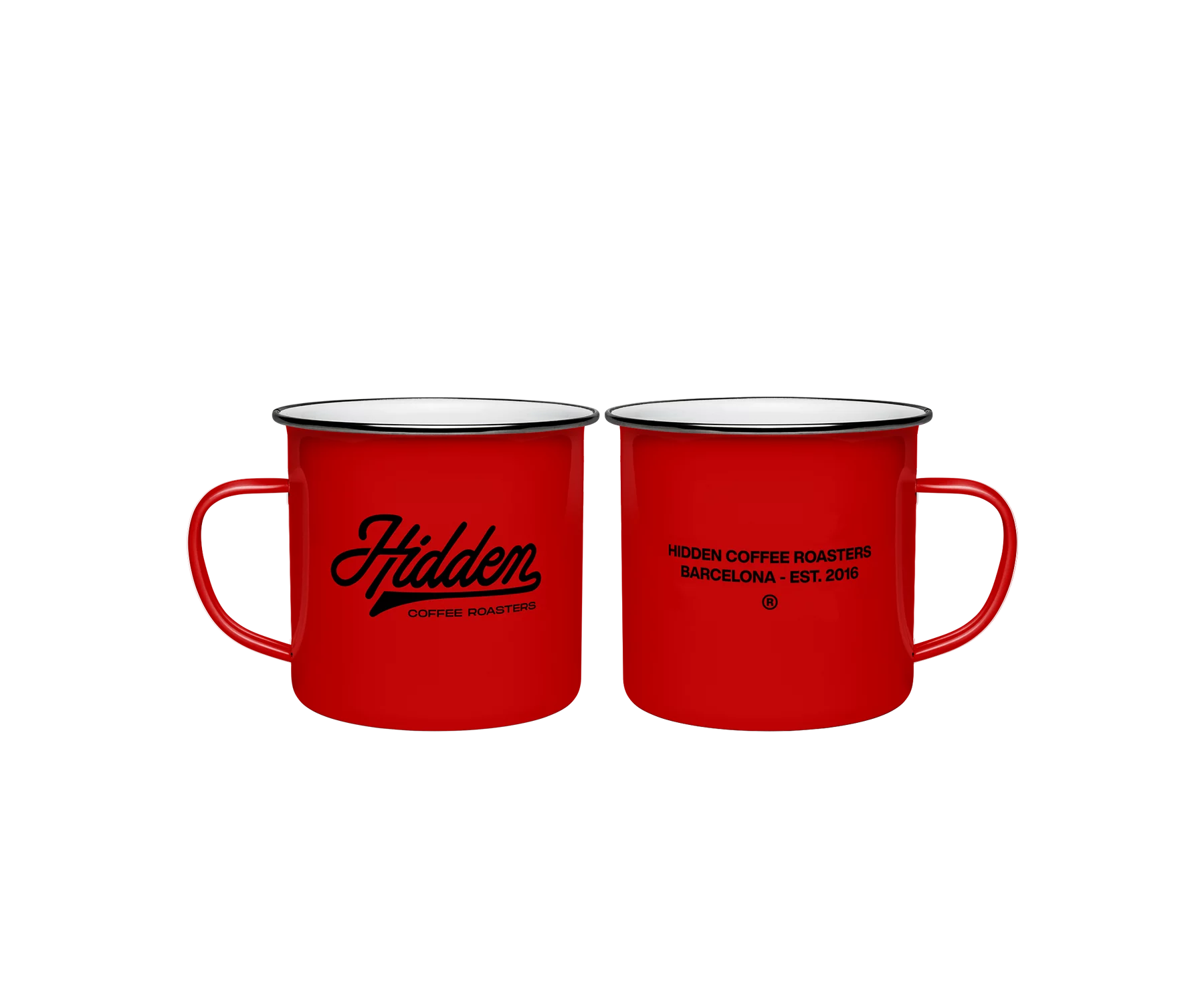 HIDDEN COFFEE ROASTERS - Red Mug-Coffee Mugs-97743689