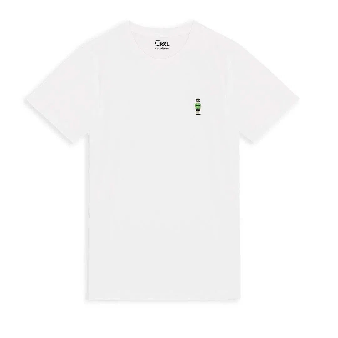 CIKKEL The Green Jersey Tshirt - White-T-Shirts-