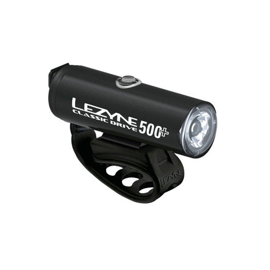 LEZYNE CLASSIC DRIVE 500+ FRONT LIGHT - Black-Front Lights-4710582551772	LASSIC DRIVE 500+ FRONT