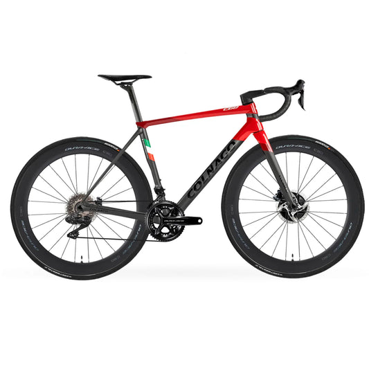 COLNAGO C68 Complete Bike Road Shimano Dura Ace DI2 9200 Disc - Black/Red HRRD-Complete Road Bikes-