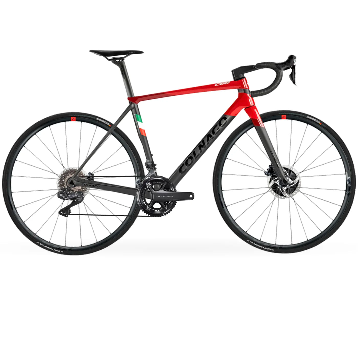 COLNAGO C68 Complete Bike Road Shimano Ultegra DI2 8100 Disc - HRRD Black/Red-Complete Road Bikes-