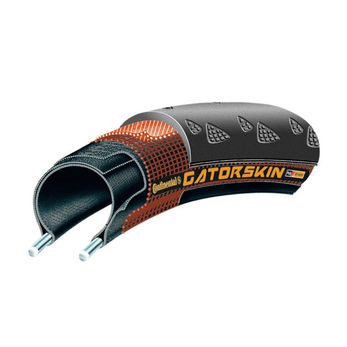 CONTINENTAL Gatorskin Road Bike Tyre Rigid - Black