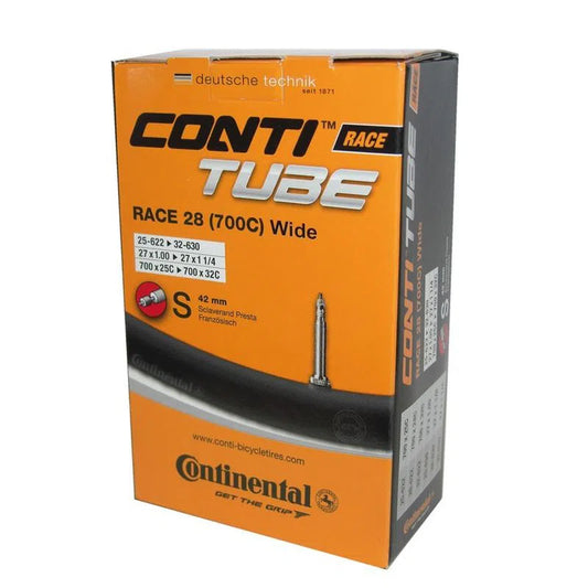 CONTINENTAL Inner Tube Race 28 700x25/32 Presta 60mm - Black-Spare Tubes-4019238556865