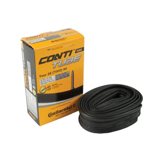 CONTINENTAL Inner Tube Tour 28 700x32/47 Presta 60mm - Black-Spare Tubes-4019238556957