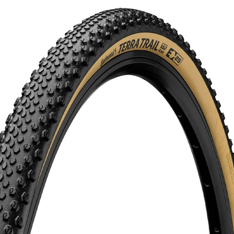 CONTINENTAL Terra Trail Shieldwall Tubeless Gravel Tyre - Black and Brown