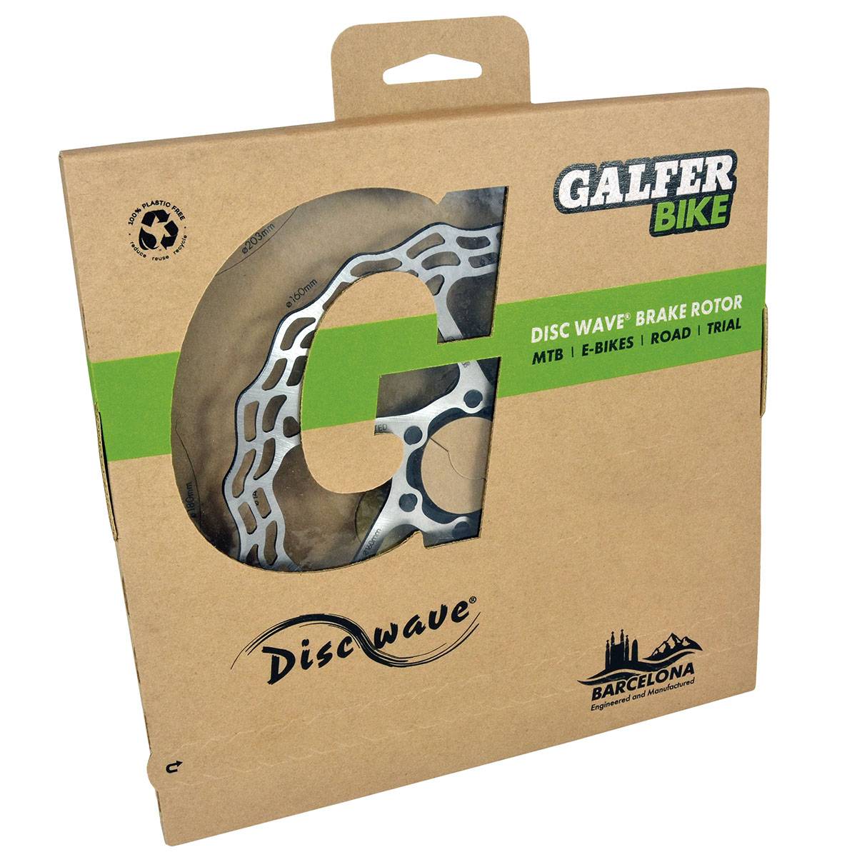 Galfer Bike Disc Brake Rotor 160mmx1.8mm - Silver-Brake Rotors-8400170102030