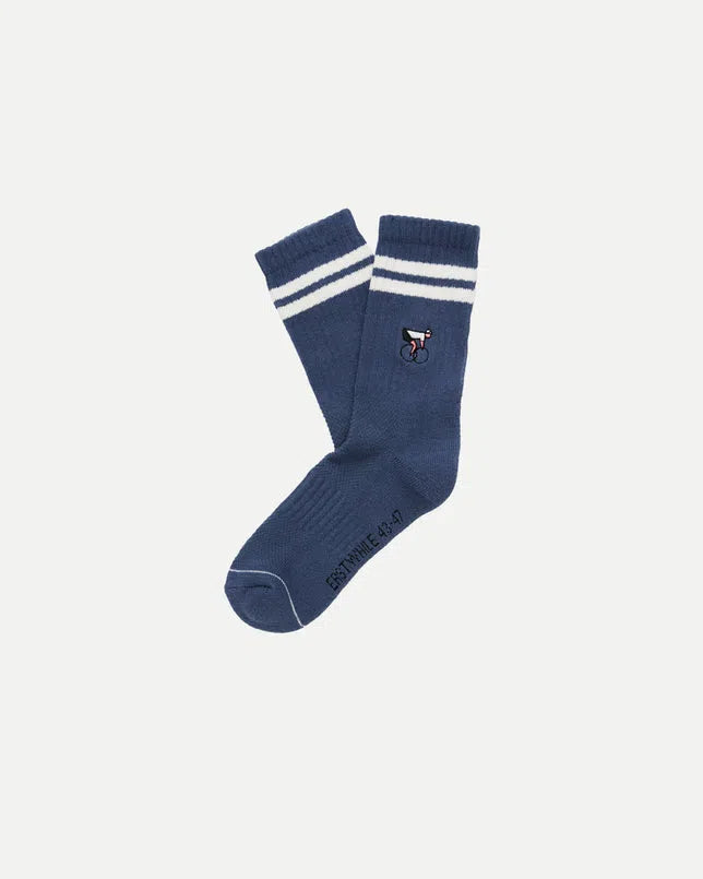 ERSTWHILE Socks Crew - Navy/Ivory-Casual Socks-5487567938932