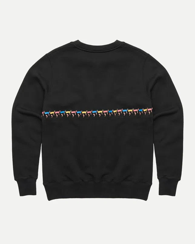 ERSTWHILE Sweatshirt Tête de la Course - Faded Black-Sweatshirts-