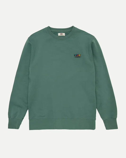 ERSTWHILE Sweatshirt Waaier - Pine Green-Sweatshirts-5487567938468