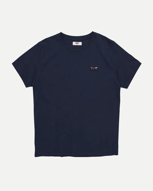 ERSTWHILE Tshirt Waaier - Navy-T-Shirts-5487567938345