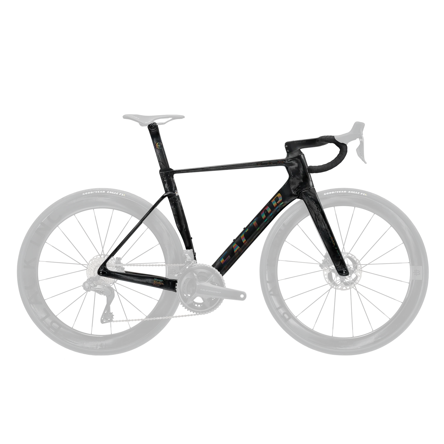 FACTOR OSTRO Premium Package Frameset - Black (includes seatpost and handlebar)-Road Frameset-