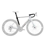 FACTOR OSTRO Premium Package Frameset - White/Chrome (includes seatpost and handlebar)-Road Frameset-92589385