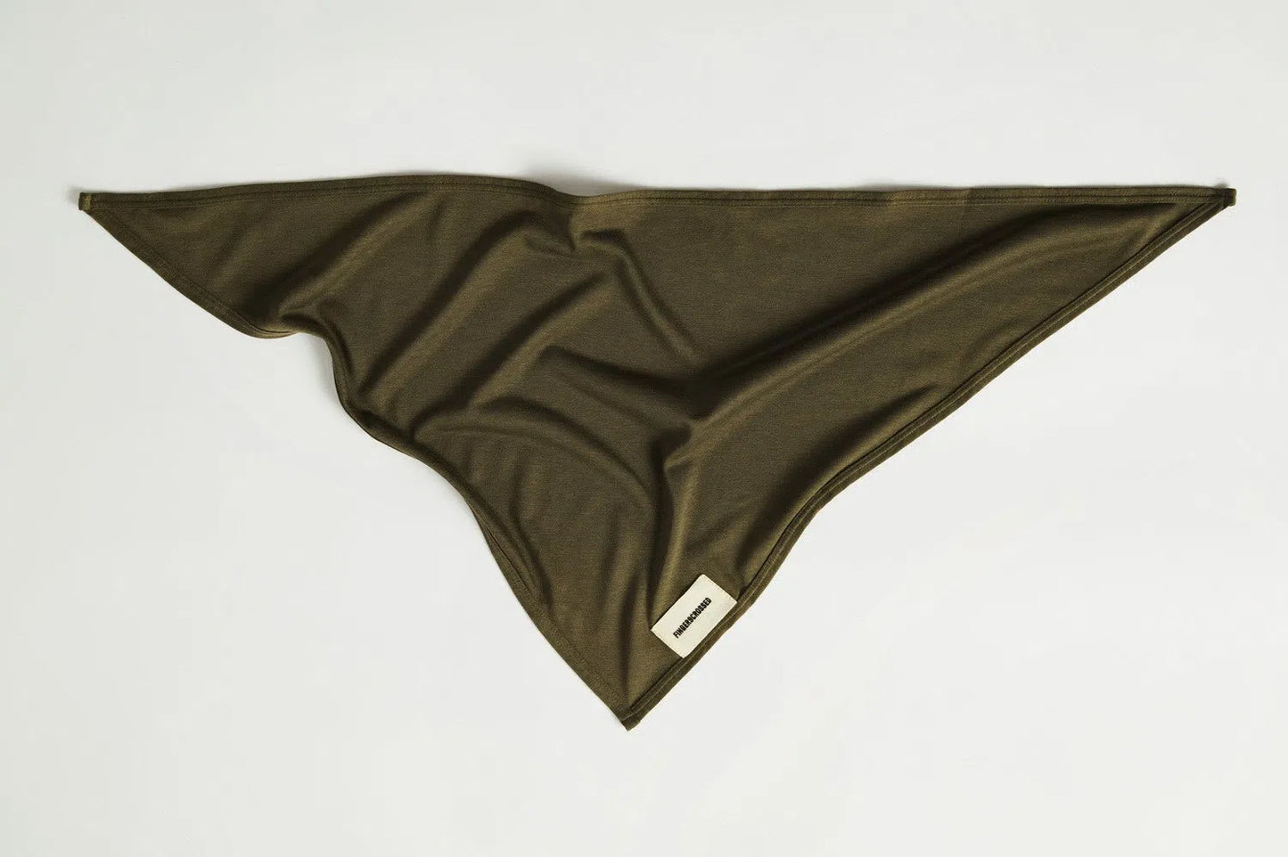 FINGERSCROSSED Bandana Triangle Scarf - Olive-Neck Bandanas-80957574