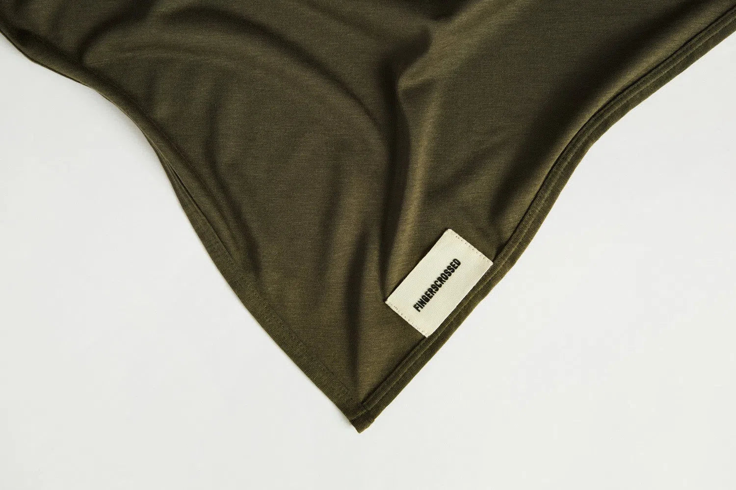 FINGERSCROSSED Bandana Triangle Scarf - Olive-Neck Bandanas-80957574